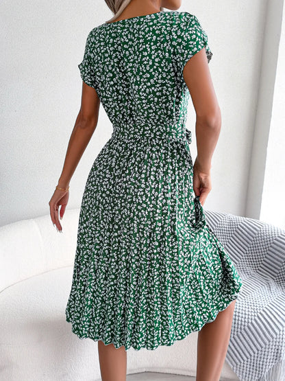 Vestido Aurora Africana – Elegância Floral de Verão