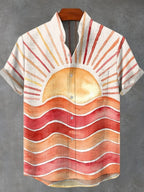 Camisa Sol Tribal – Estilo Africano para Dias de Verão