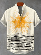 Camisa Sol Tribal – Estilo Africano para Dias de Verão