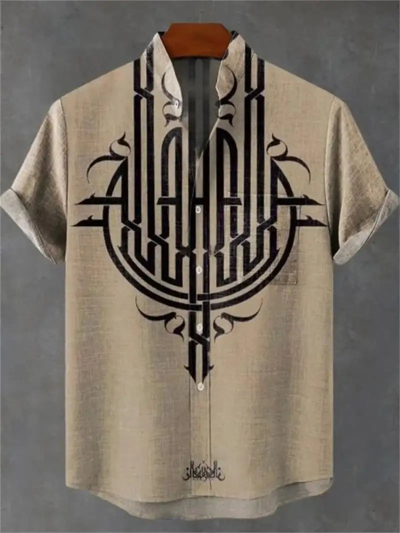 Camisa Tribal Maji – Estilo Africano com Leveza Tropical