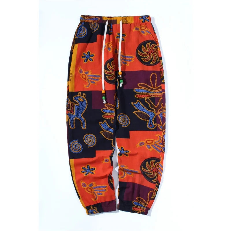 Calças Tribais Boho Masculinas – Frescura, Estilo e Liberdade no Seu Dia a Dia