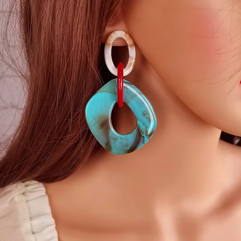 Brincos Geométricos Étnicos – Estilo Africano