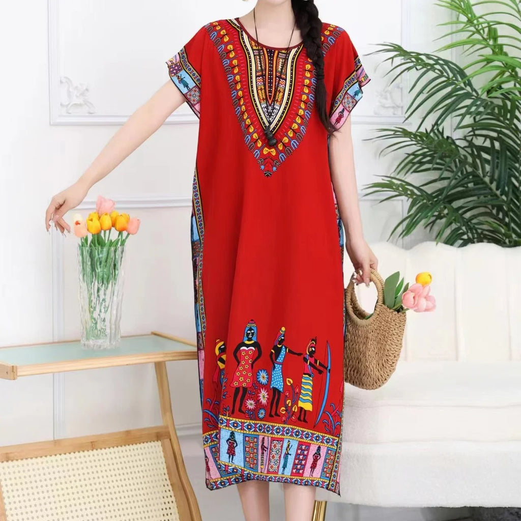Vestido Boho Estampas africana