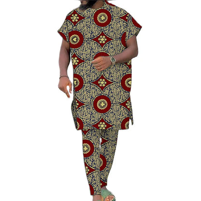 Conjunto Real Djembe – Elegância Africana para Festas e Cerimónias