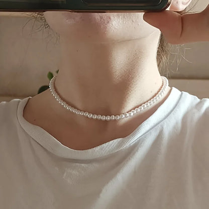 Aihua – Colar Choker de Pérolas Elegantes