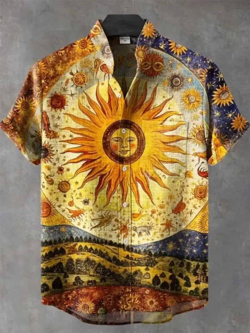 Camisa Tribal Maji – Estilo Africano com Leveza Tropical