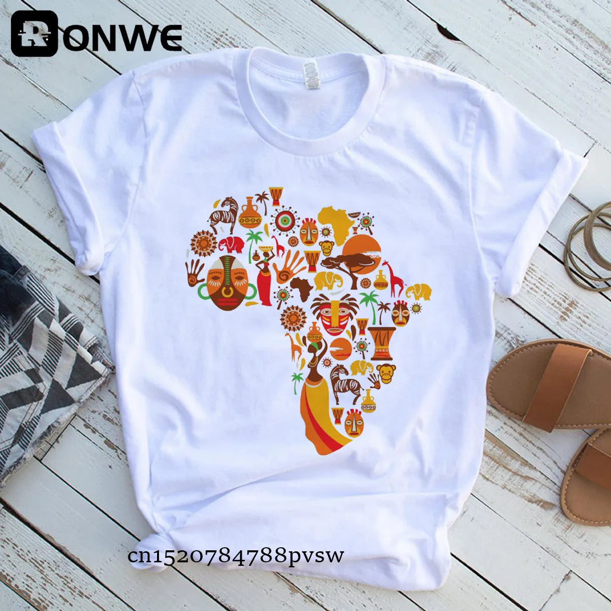 T-shirt “Raízes Africanas” – Mapa Estético Oversized