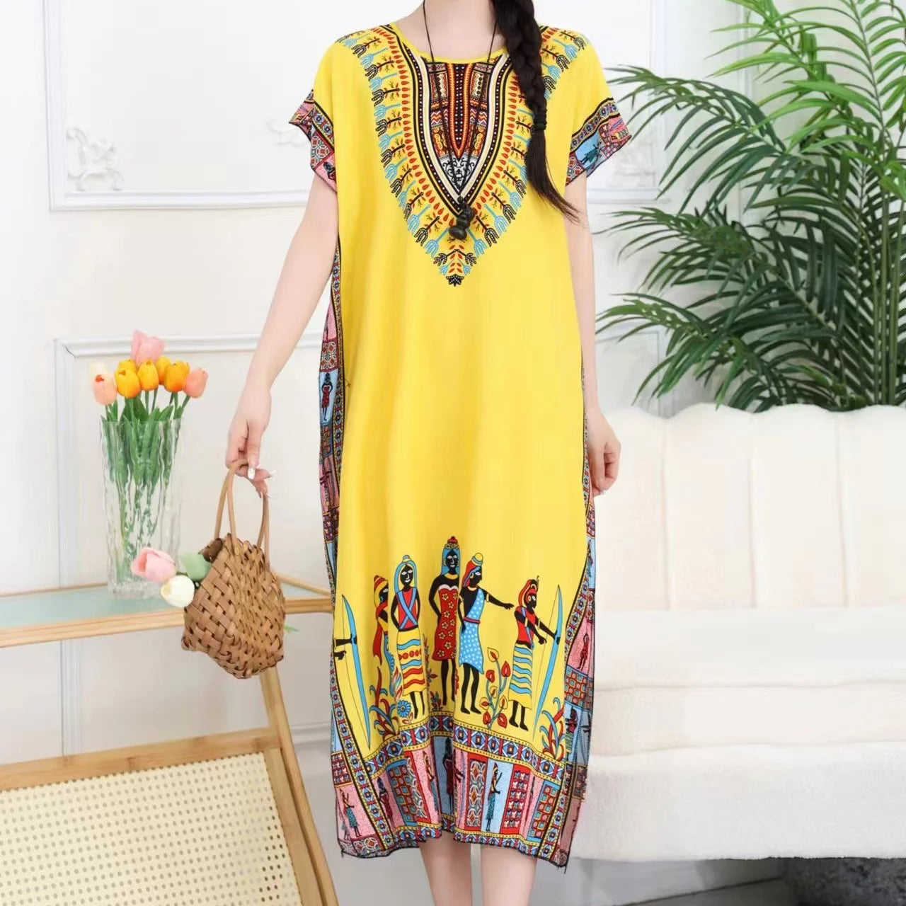 Vestido Boho Estampas africana