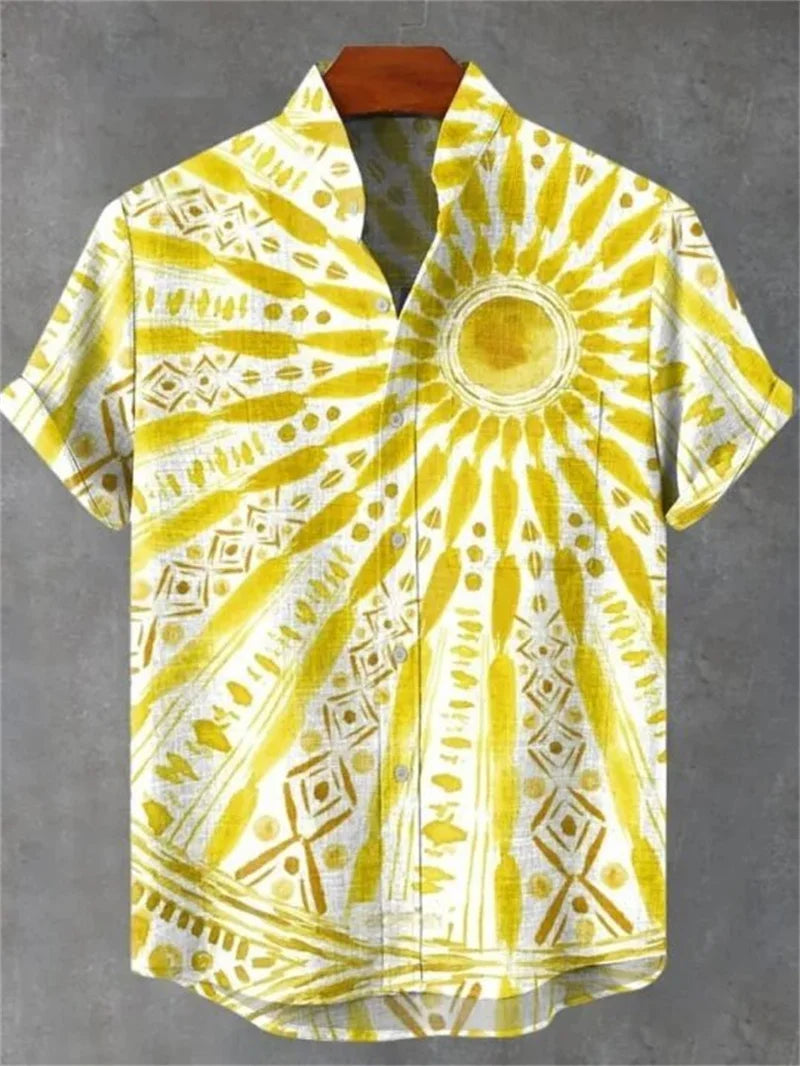 Camisa Tribal Maji – Estilo Africano com Leveza Tropical