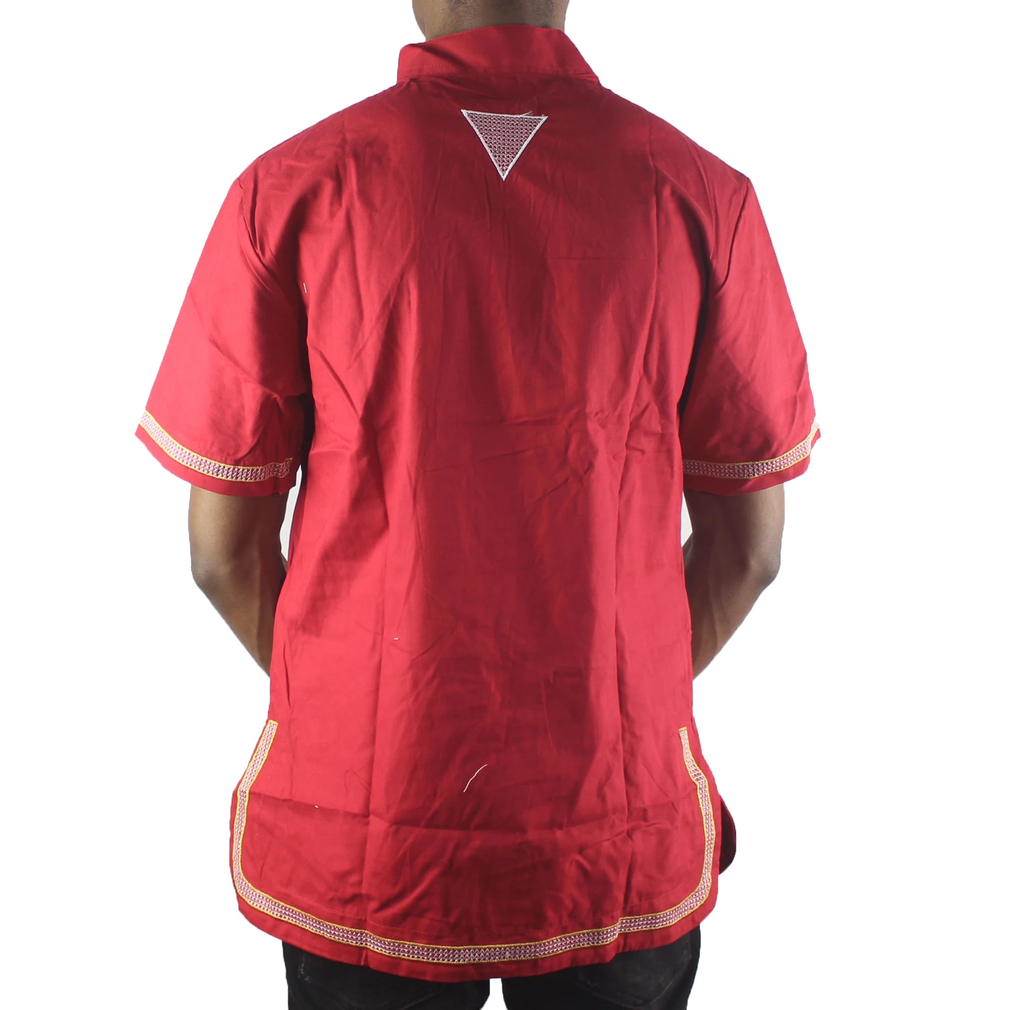 Dashiki Rubra 2025 – T-shirt Africana Streetwear de Verão