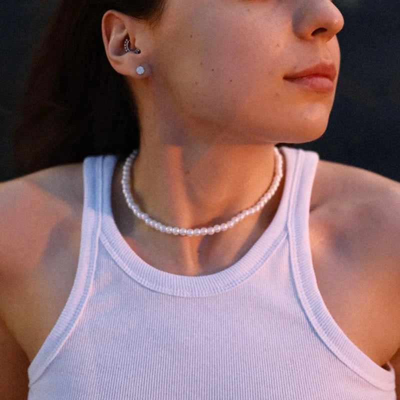 Aihua – Colar Choker de Pérolas Elegantes