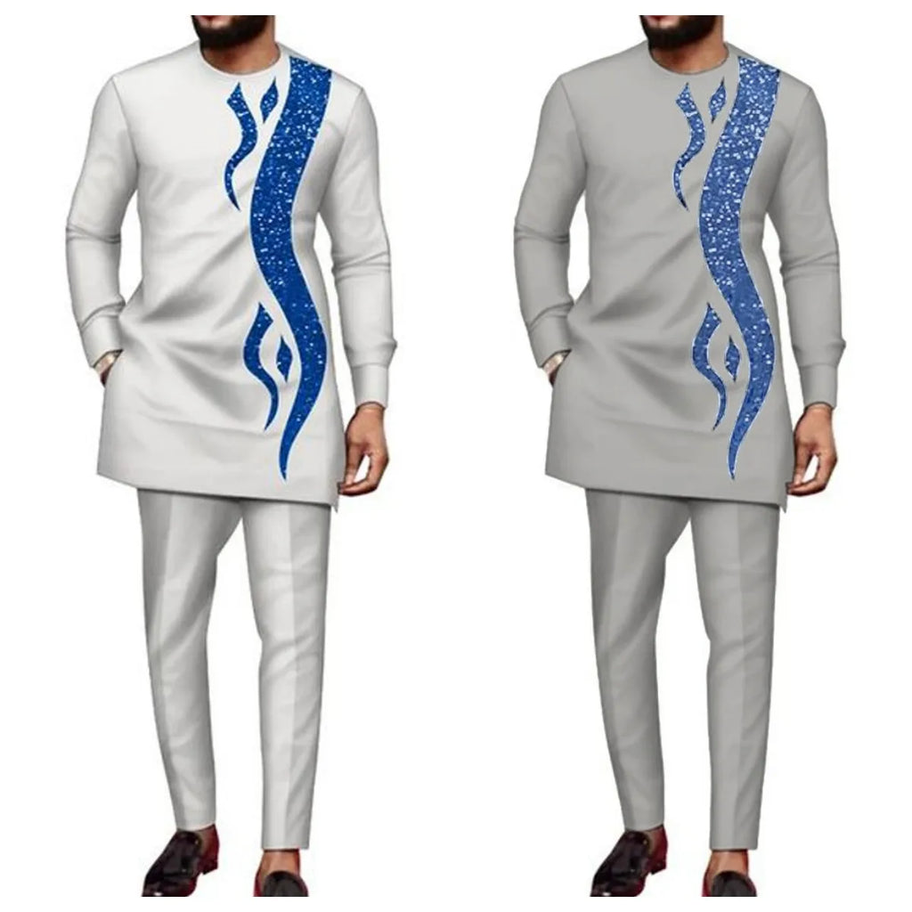 Conjunto Majestade Africana – 2 Peças Tradicionais Masculinas