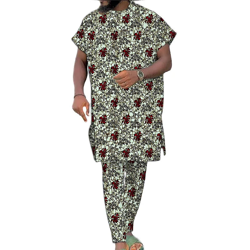 Conjunto Real Djembe – Elegância Africana para Festas e Cerimónias