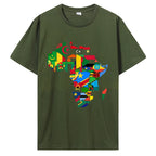 T-Shirt "Orgulho Africano" – Mapa com Bandeiras