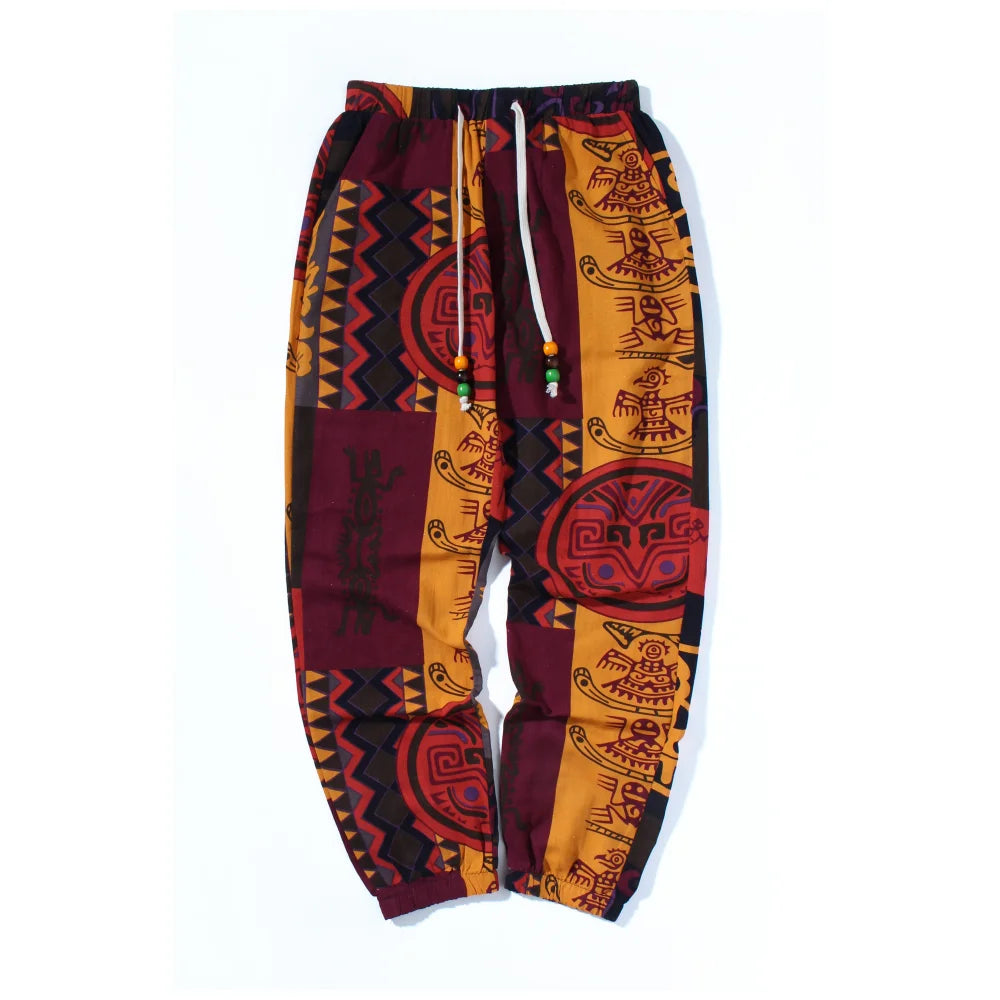 Calças Tribais Boho Masculinas – Frescura, Estilo e Liberdade no Seu Dia a Dia