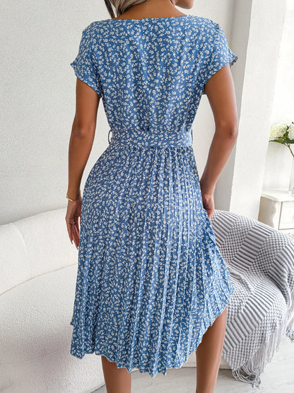 Vestido Aurora Africana – Elegância Floral de Verão