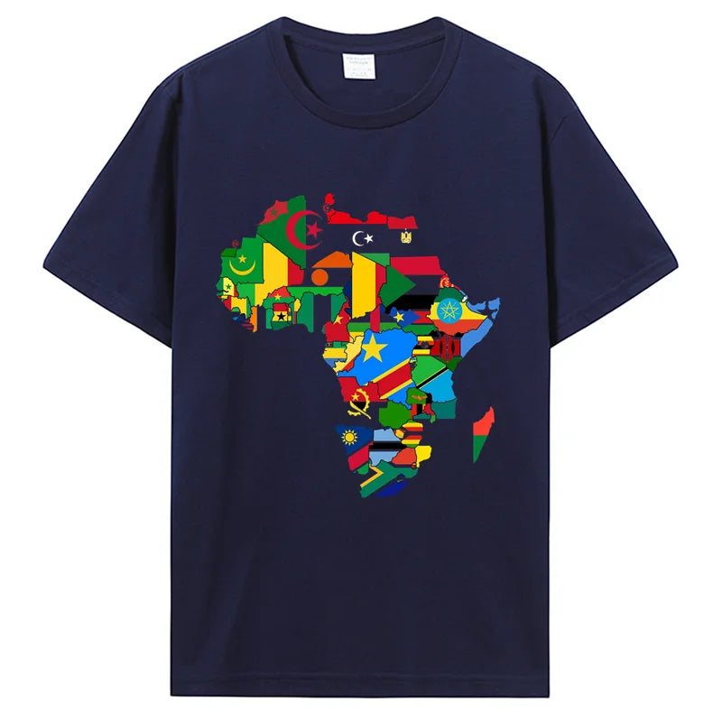 T-Shirt "Orgulho Africano" – Mapa com Bandeiras