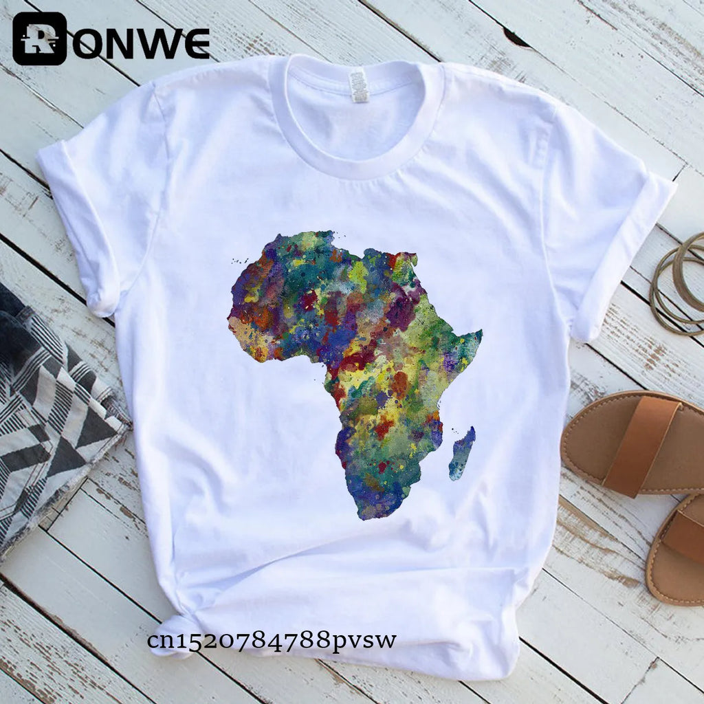 T-shirt “Raízes Africanas” – Mapa Estético Oversized