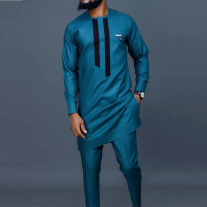 Conjunto Majestade Africana – 2 Peças Tradicionais Masculinas