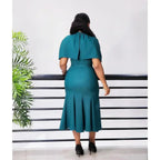 Vestido Africano Elegante Estilo Sereia – O Equilíbrio Perfeito Entre Sofisticação e Modéstia