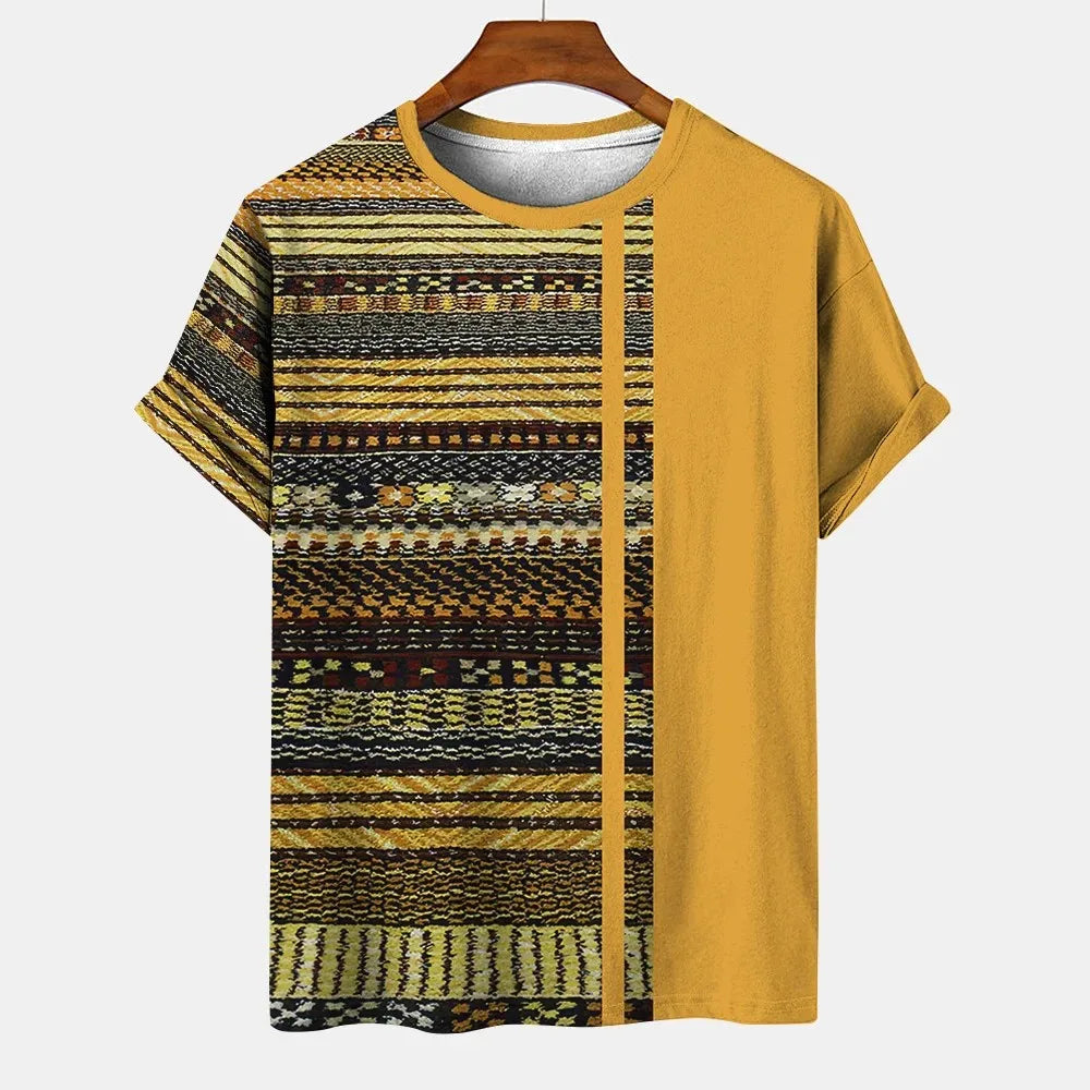 T-shirt Tribal Urbano – Estilo Oversized com Raízes Africanas