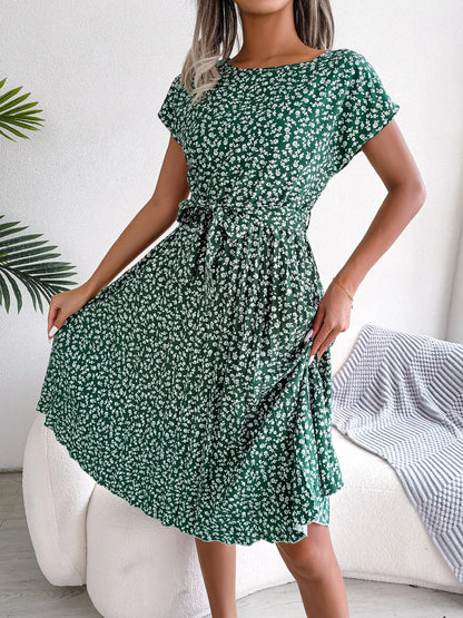 Vestido Aurora Africana – Elegância Floral de Verão