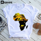 T-shirt “Raízes Africanas” – Mapa Estético Oversized