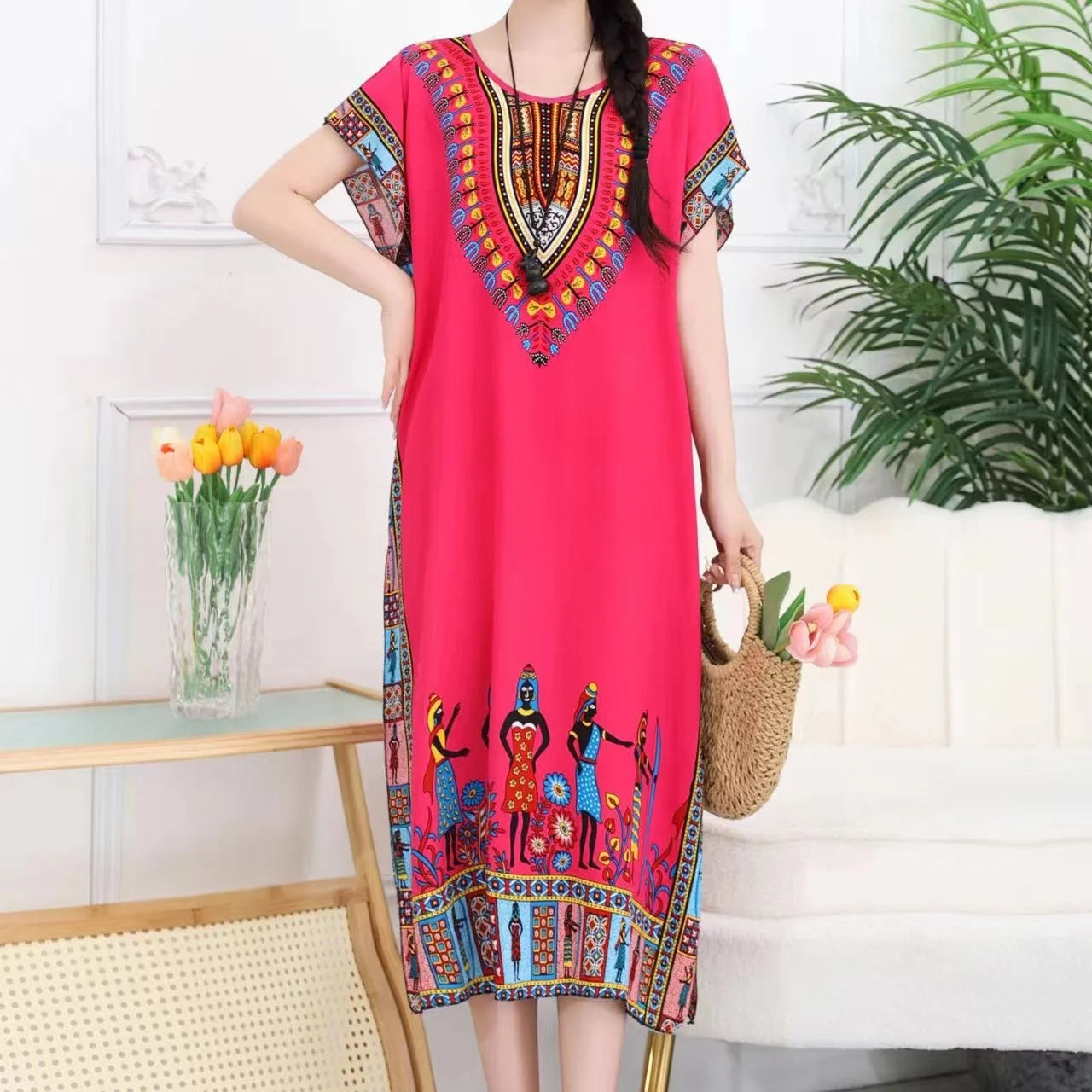 Vestido Boho Estampas africana