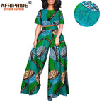 Conjunto Afripride Raízes – Blusa Curta Estampada & Calças Ankara