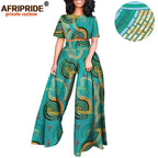 Conjunto Afripride Raízes – Blusa Curta Estampada & Calças Ankara
