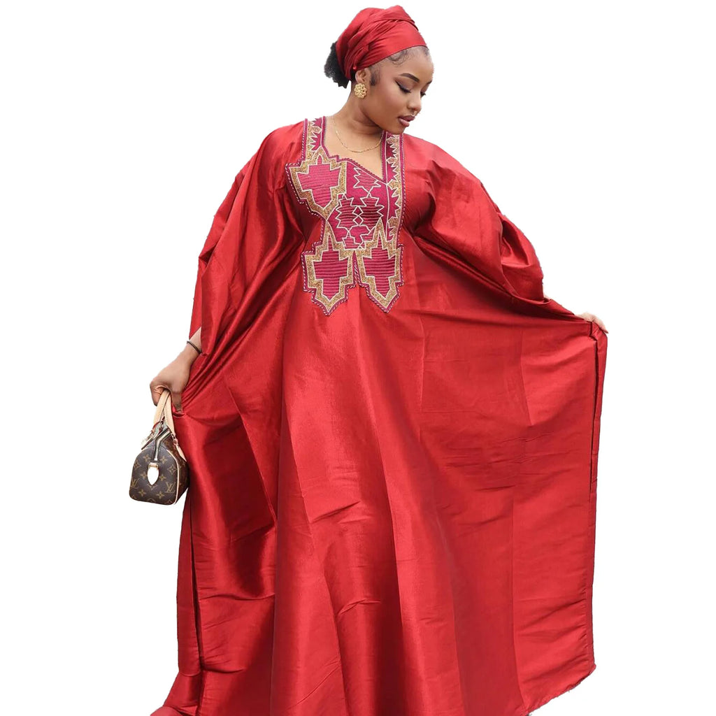 Vestido Abaya Africano Bordado – Elegância e Tradição com Estilo Moderno