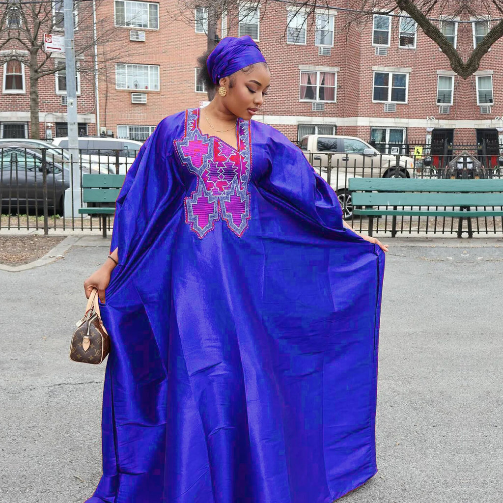 Vestido Abaya Africano Bordado – Elegância e Tradição com Estilo Moderno