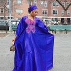 Vestido Abaya Africano Bordado – Elegância e Tradição com Estilo Moderno