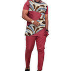 Conjunto Real Africano – Poder & Estilo nas Riscas Vermelhas