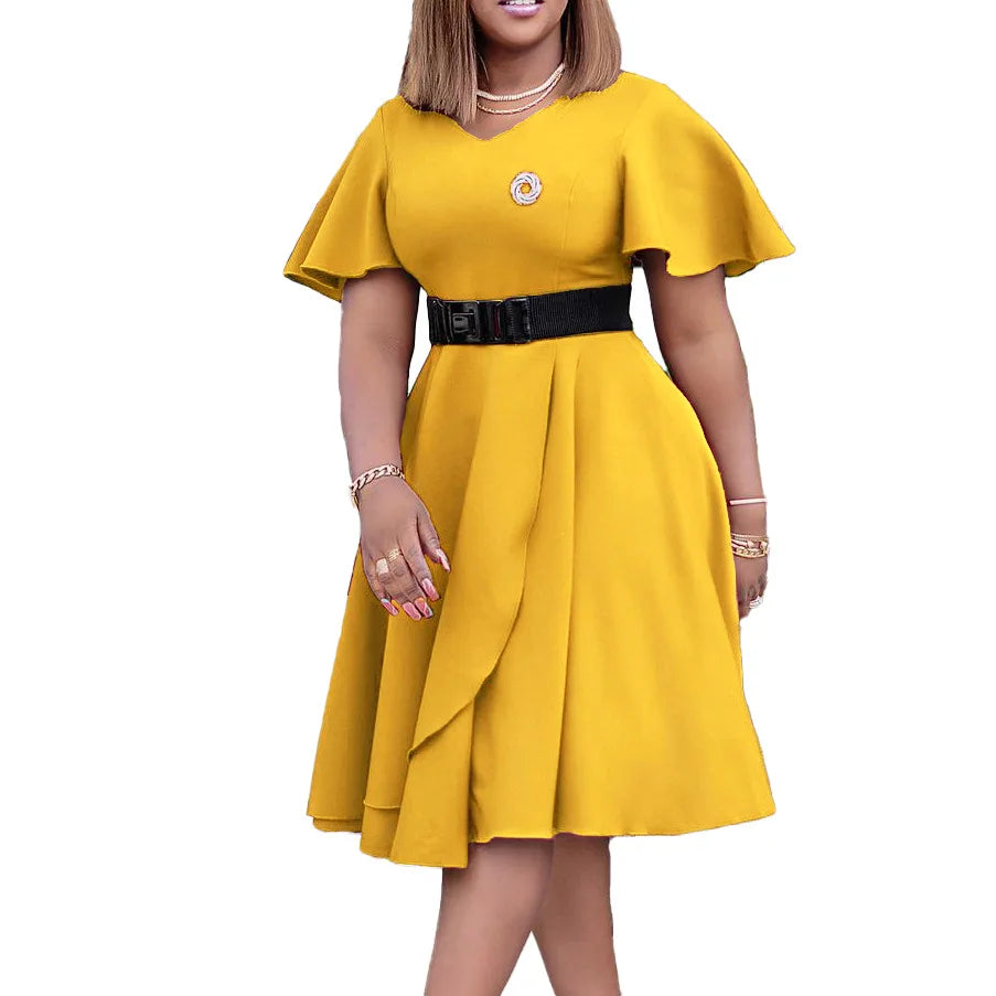 Vestido Africano A-Line – Elegância & Tradição em Cada Detalhe