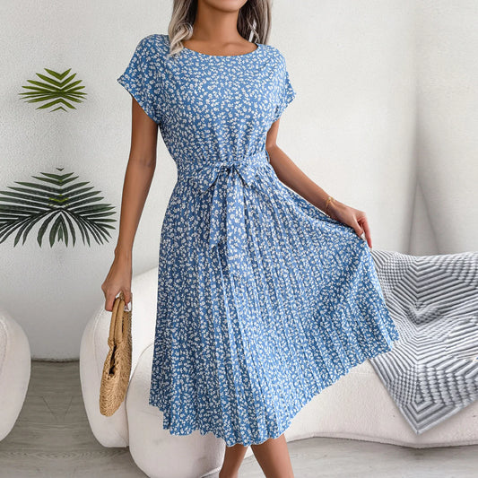Vestido Aurora Africana – Elegância Floral de Verão