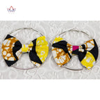 African Essence Earrings – Handmade Circles in Wax Fabric